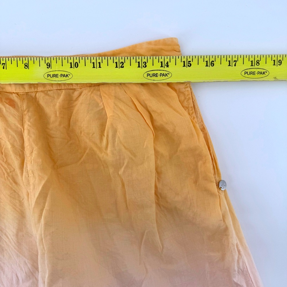 Scotch & Soda Maison Scotch Womens Medium Yellow Rust Ombre Wide Leg Beach Pants - Picture 5 of 8